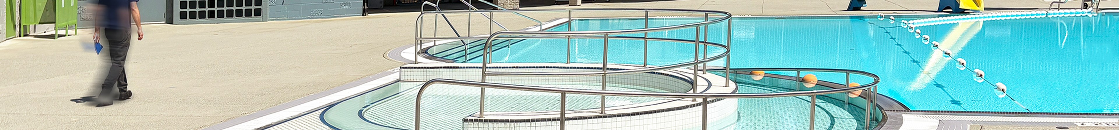 Outdoor pool complex